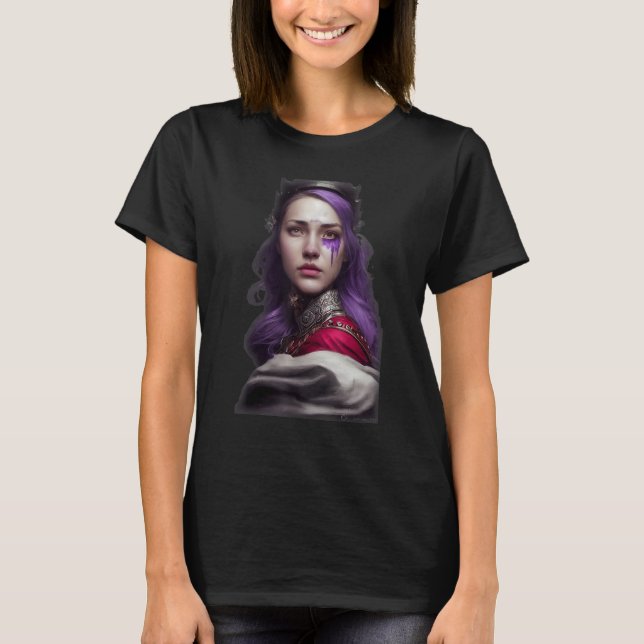 T-shirt Femme Princesse Scar Sur Le Côté Gauche Du Visage  (Devant)