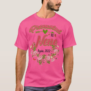 T-shirt Femme promu Nene à nouveau 2022 Flower Grandma Mot