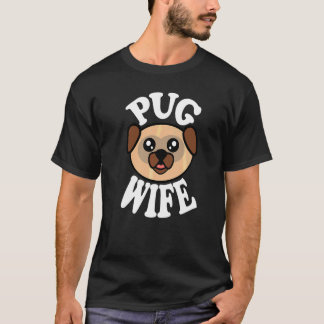 T-shirt Femme pug adorable