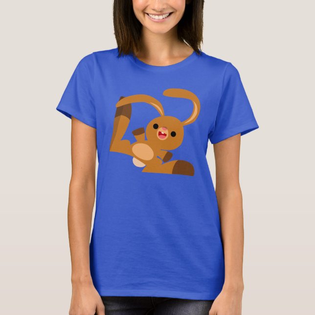 T-shirt femme Rabbit Dancing Cute (Devant)