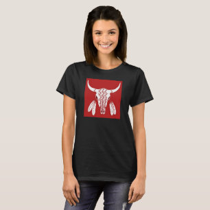T-shirt femme Red Ghost Dance Buffalo noir
