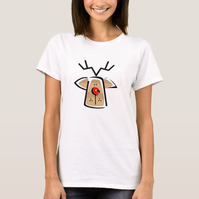 T-shirt Femme Reindeer de Noël (Devant)