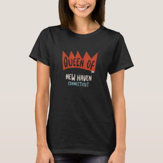 T-shirt Femme Reine De New Haven Connecticut Girls Ct