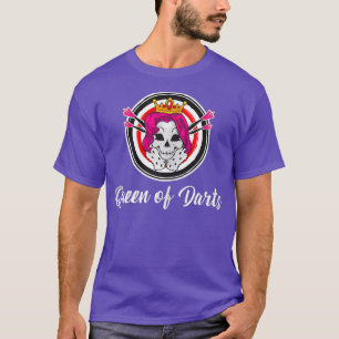 T-shirt Femme Reine des fléchettes Crâne fléchette fléchet