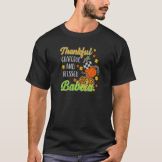 T-shirt Femme Remerciements Grateful Blessé Babcia automne