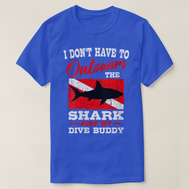 T-shirt Femme Requin Plongée Plongée Plongée Drapeau Vers  (Design devant)