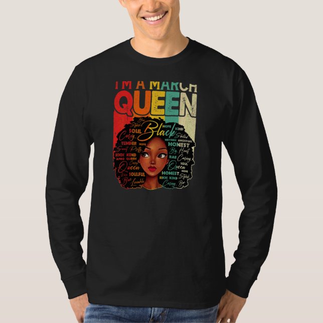 T-shirt Femme Retro Awesome JunetDix Je suis une reine de  (Devant)