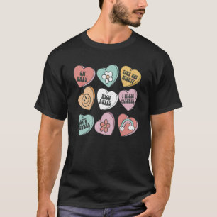 T-shirt Femme Rétro Groovy Cœur Bonbon NICU Infirmière Val