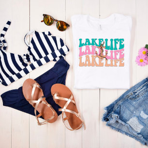 T-shirt femme Retro Lake Life