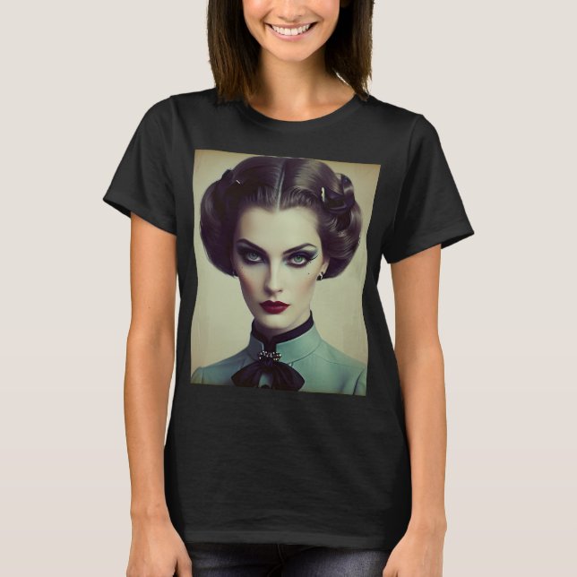 T-shirt femme rétro vintage (Devant)