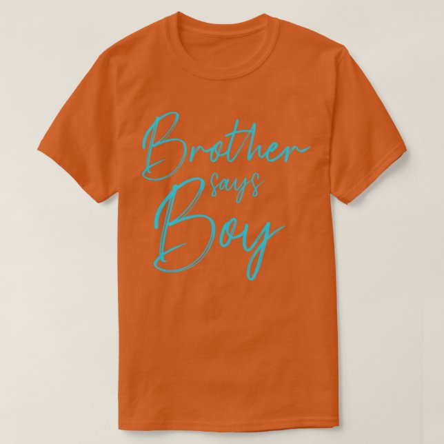 T-shirt Femme reveal brother says boy matching family bab (Design devant)