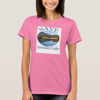 T-shirt Femme "ringer" bleu T avec site sur le dos