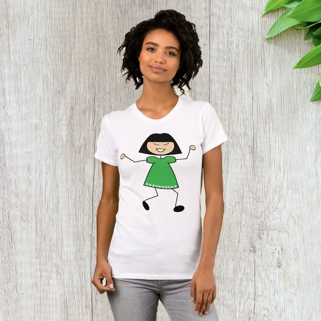 T-Shirt Femme Robe Verte (Créateur téléchargé)
