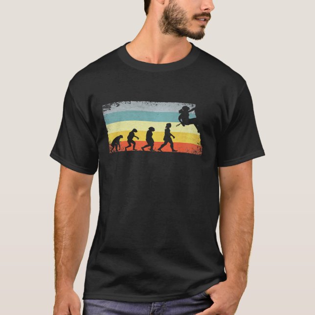 T-shirt Femme Rock Escalade Bouldering Evolution Climber (Devant)