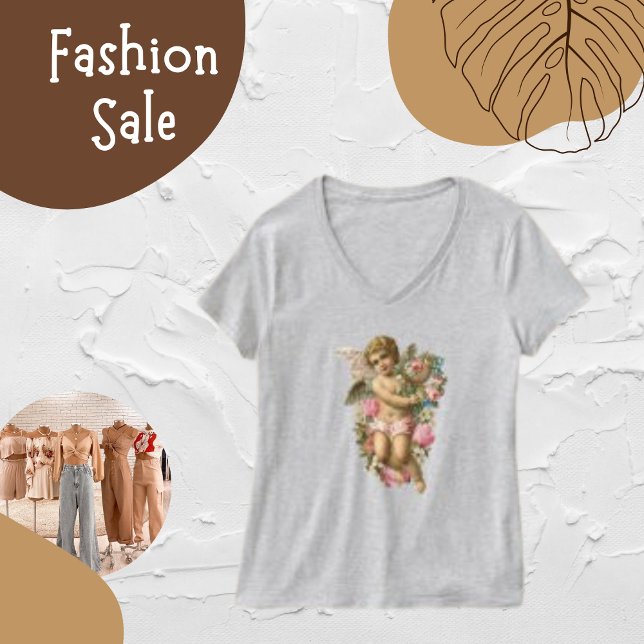 T-shirt femme Rose de l'aile  de fleurs Angel (Créateur téléchargé)