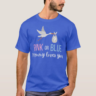 T-shirt Femme Rose Ou Bleu Bébé Genre Revey Party Maman