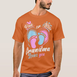 T-shirt Femme Rose Ou Bleu Grand-Mère Vous Aime Genre Reve