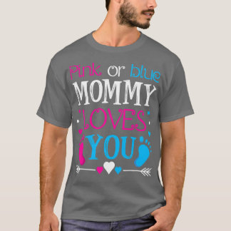 T-shirt Femme Rose ou Bleu Maman t'aime - Maman à être