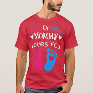 T-shirt Femme Rose ou Bleu Maman t'aime - Maman à être