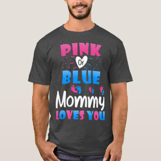 T-shirt Femme Rose ou Bleu Maman t'aime - Maman à être