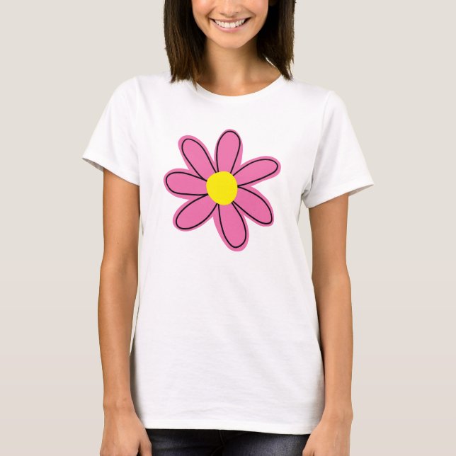 T-shirt femme rose pâle (Devant)