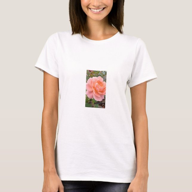 T-Shirt Femme Rose Rose (Devant)