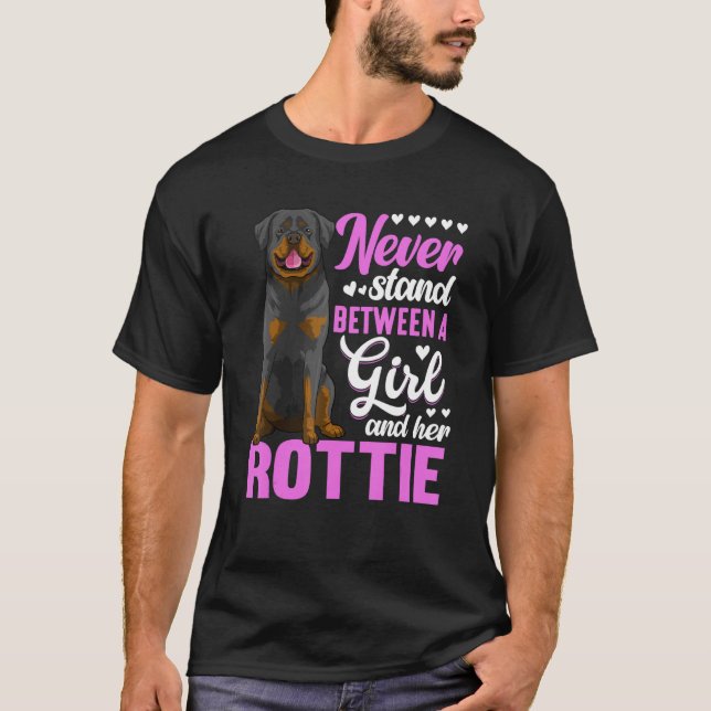 T-shirt Femme Rottweiler Chien Apparel Rottie Propriétaire (Devant)