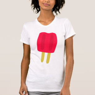 T-shirt femme rouge Popsicle