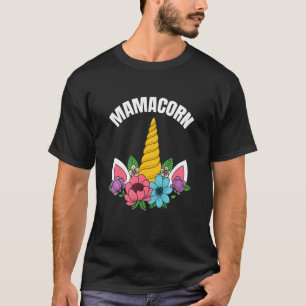 T-shirt Femme S Funny Mamacorn Unicorn Costume Maman Mère