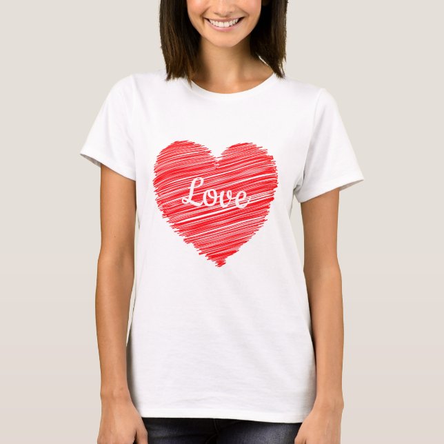 T-shirt femme Saint-Valentin Heart (Devant)