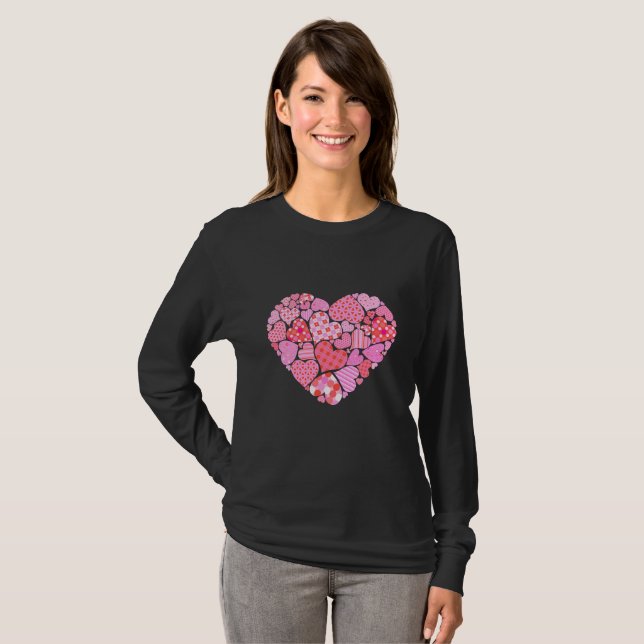 T-shirt femme Saint-Valentin Heart (Devant entier)