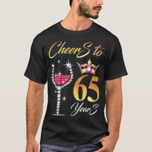 T-shirt Femme Salue À 65 Ans 65ème Parfait Pour Birthda