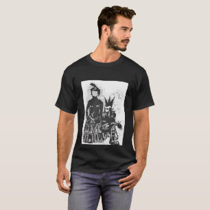 T-shirt Femme sans visage de Goth et chemise punk de noir