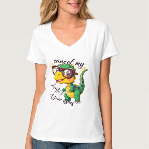 T-shirt Femme Sassy Dino - "Annuler mon inscriptio
