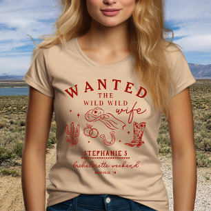 T-shirt Femme Sauvage Sauvage Enterrement de Vie de Jeune