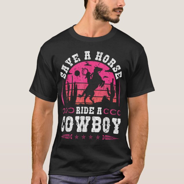 T-shirt Femme Sauvez Un Cheval Ride (Devant)
