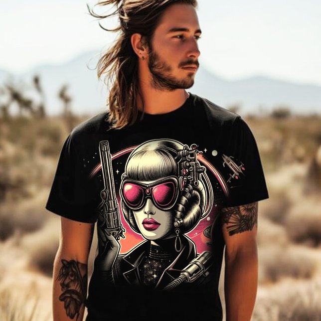 T-shirt Femme Sci-Fi des années 80 (Créateur téléchargé)
