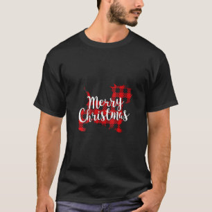 T-shirt Femme Scottish Terrier Christmas Chien Maman Papa