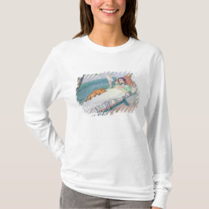 T-shirt Femme se trouvant sur un banc, 1913 (la semaine