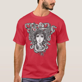 T-shirt Femme serpent Medusa avec des serpents pour les ch