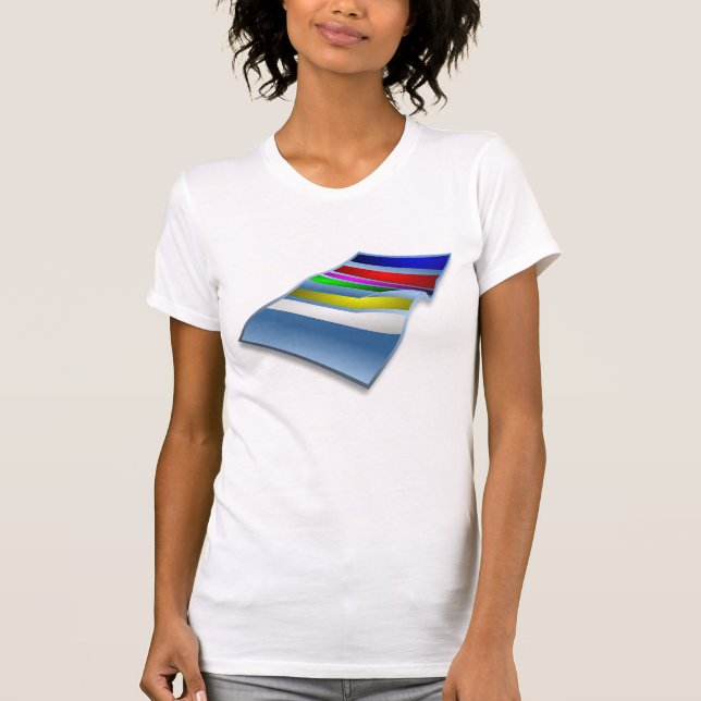T-shirt femme serviette de plage (Devant)