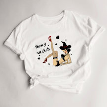 T-shirt femme sexy sorcière d'Halloween