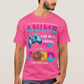 T-shirt Femme Si Pas Anime Vidéo Jeu Nourriture Pun Jeu Gi