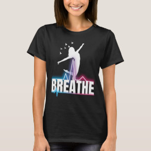 T-shirt Femme Silhouette Mindfulness, Méditation, Bien-êtr