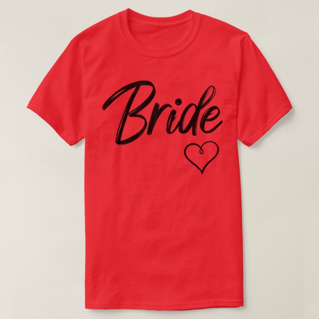 T-shirt Femme Simple Bride blanche Mariage Lune de miel Ba (Design devant)