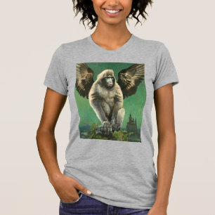 T-shirt Femme Singe Volant vintage