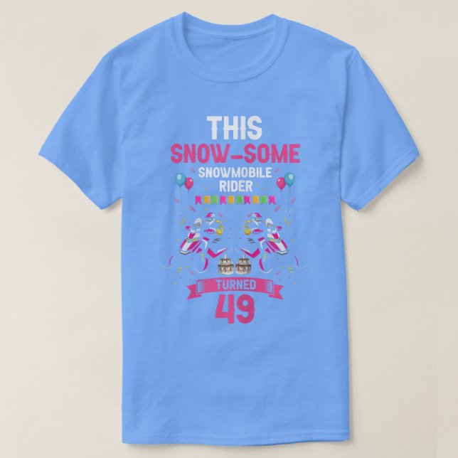T-shirt Femme Skimobile Anniversaire Conception pour Snowm (Design devant)
