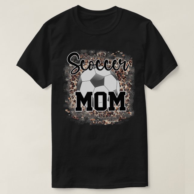 T-shirt Femme Soccer Maman Bleached Soccer Maman Maman Mèr (Design devant)
