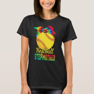 T-shirt Femme Softball Stepmère Tie Dye Softball Mothe