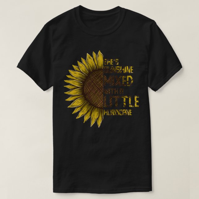 T-shirt Femme Son soleil Mied Hurricane Tournesol amour (Design devant)